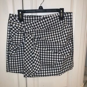 Gingham zara skort